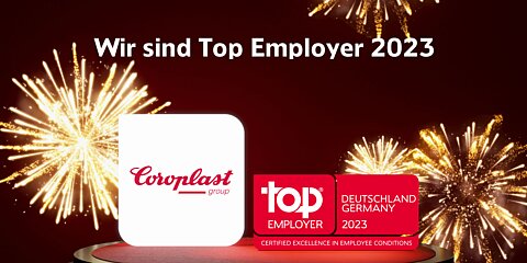 The Top Employer seal and the Coroplast Group logo 