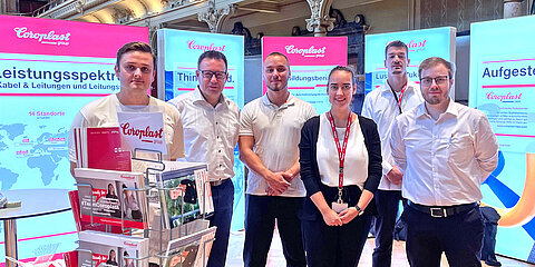 Trade show team of the Coroplast Group
