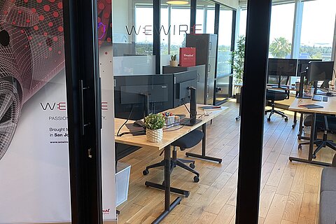 Räume des WeWire Service-Centers in San José 
