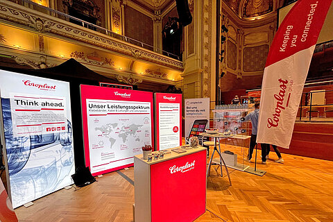 HR booth at Karrieretag Familienunternehmen