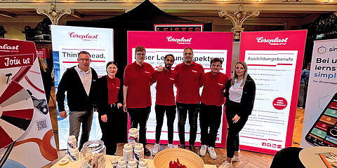 Team Coroplast at the job exhibition