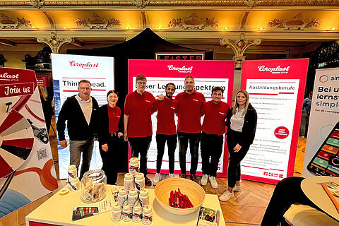 Our HR Team at the Coroplast booth
