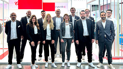 Das Messeteam der Coroplast Group 