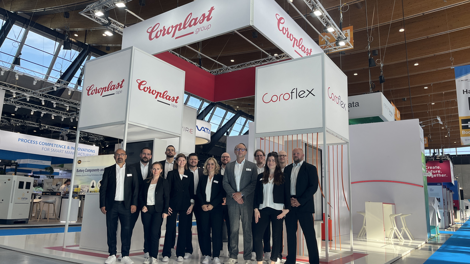 Coroplast Tape und Coroflex auf der Battery Show Stuttgart